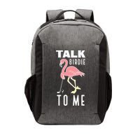 Flamingo Playing Golf Talk Birdie To Me Golfing Funny Vector Backpack