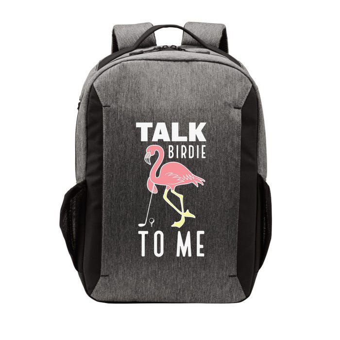 Flamingo Playing Golf Talk Birdie To Me Golfing Funny Vector Backpack