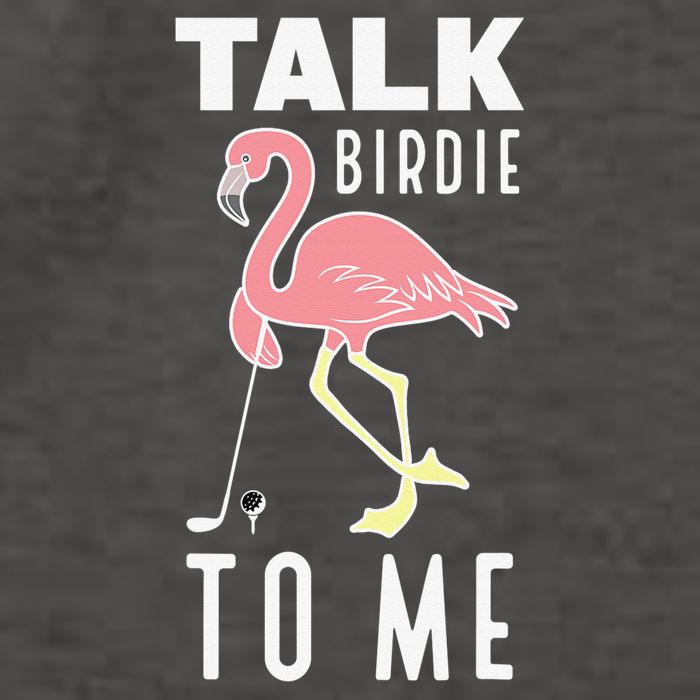 Flamingo Playing Golf Talk Birdie To Me Golfing Funny Vector Backpack