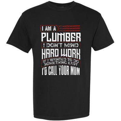 Funny Plumber Gift For Men Plumbing Dad Fathers Day Garment-Dyed Heavyweight T-Shirt