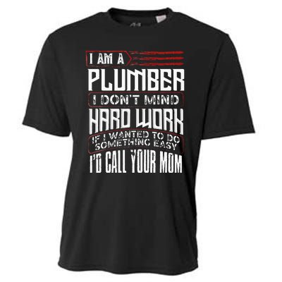 Funny Plumber Gift For Men Plumbing Dad Fathers Day Cooling Performance Crew T-Shirt