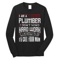 Funny Plumber Gift For Men Plumbing Dad Fathers Day Long Sleeve Shirt