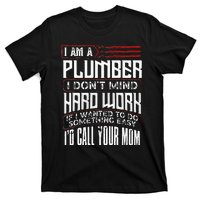 Funny Plumber Gift For Men Plumbing Dad Fathers Day T-Shirt