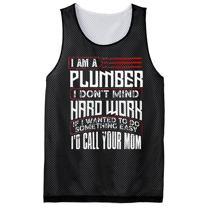 Funny Plumber Gift For Men Plumbing Dad Fathers Day Mesh Reversible Basketball Jersey Tank