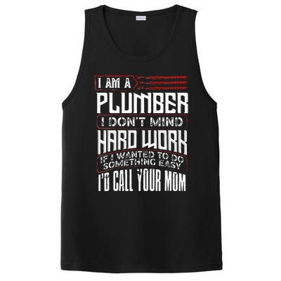 Funny Plumber Gift For Men Plumbing Dad Fathers Day PosiCharge Competitor Tank