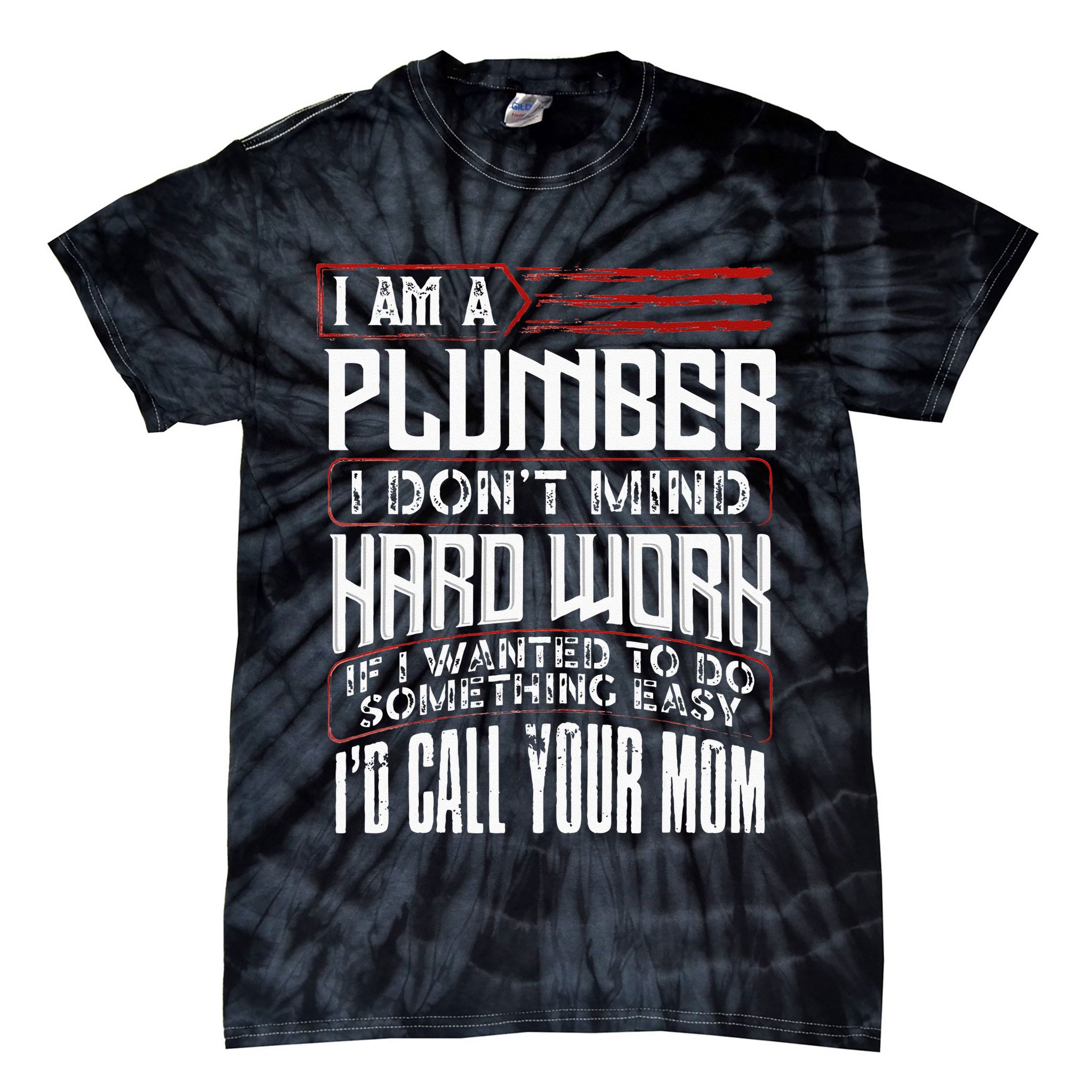 Funny Plumber Gift For Men Plumbing Dad Fathers Day Tie-Dye T-Shirt