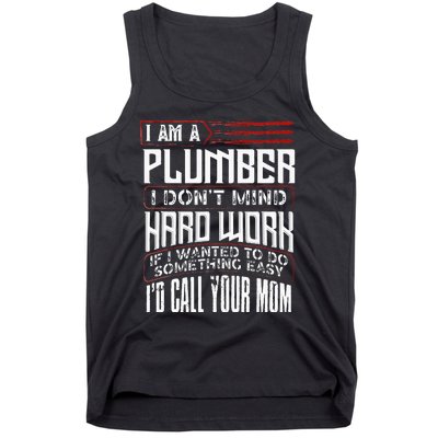 Funny Plumber Gift For Men Plumbing Dad Fathers Day Tank Top