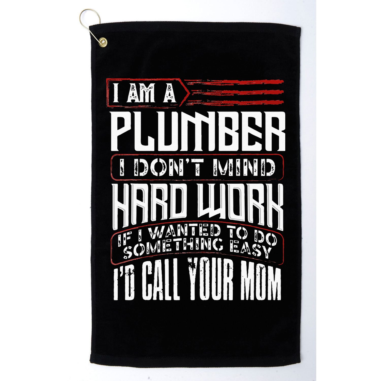 Funny Plumber Gift For Men Plumbing Dad Fathers Day Golf Towel