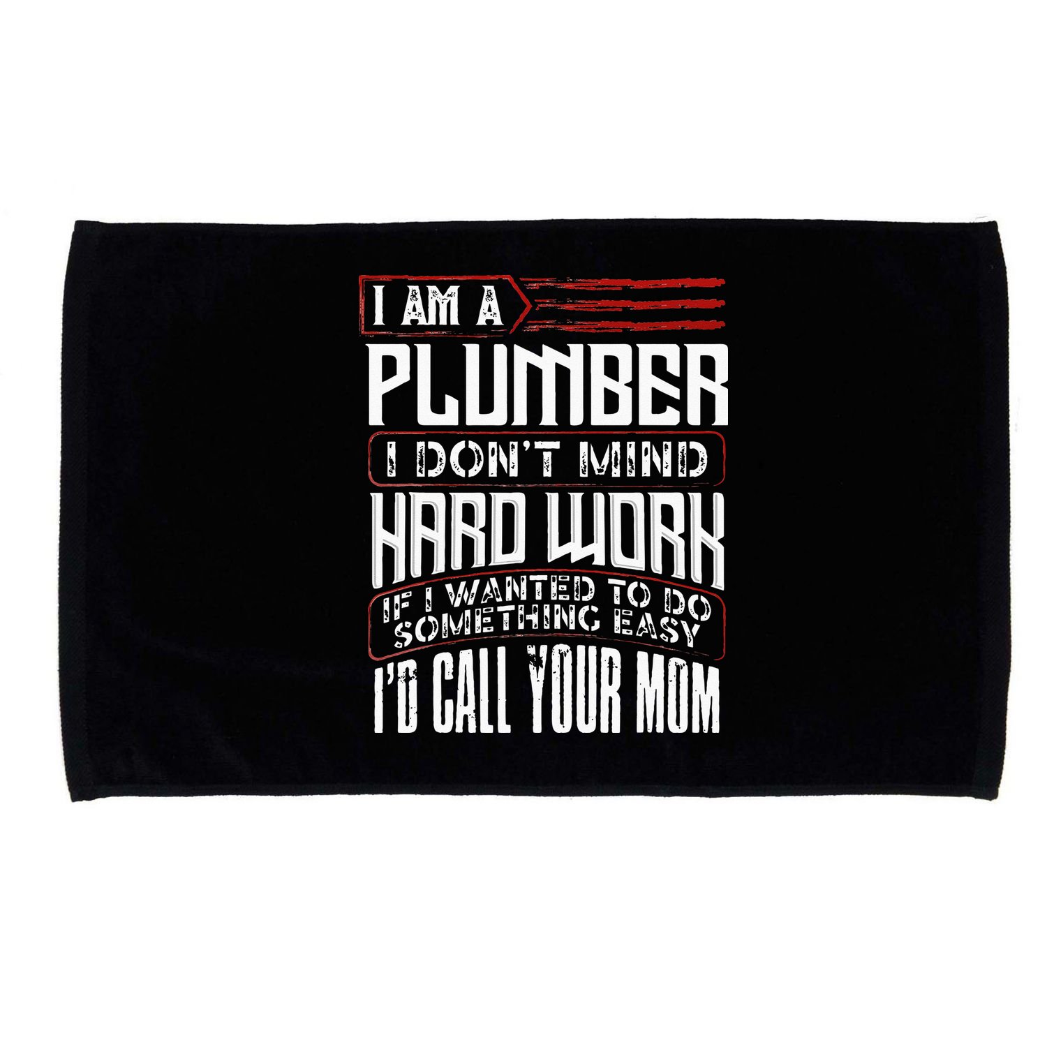 Funny Plumber Gift For Men Plumbing Dad Fathers Day Microfiber Hand Towel