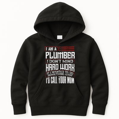 Funny Plumber Gift For Men Plumbing Dad Fathers Day Kids Hoodie
