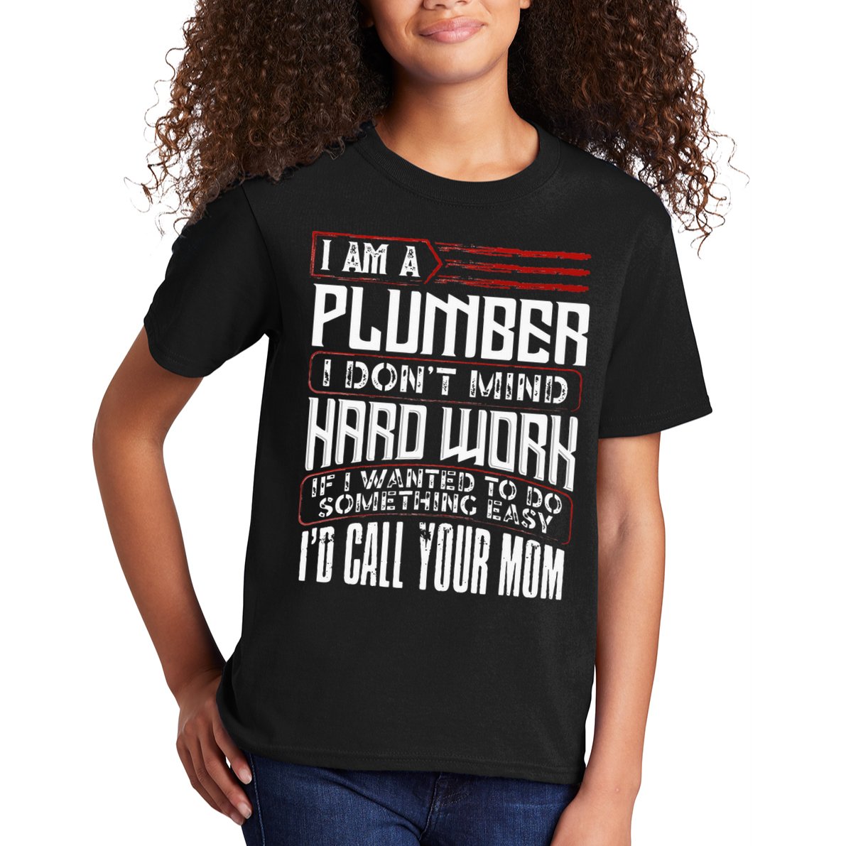 Funny Plumber Gift For Men Plumbing Dad Fathers Day Kids T-Shirt