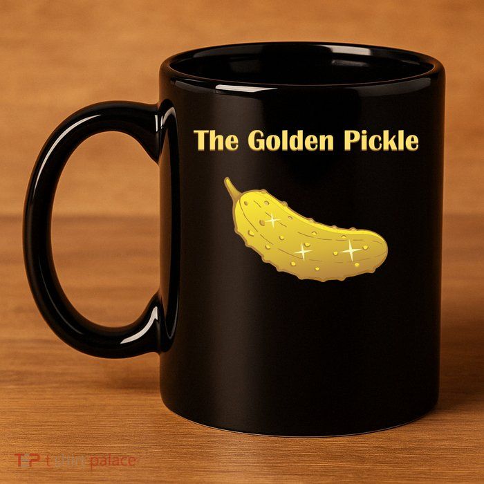 Fun Pickleball, Golden Pickle, Pickleball For Life 11oz C Handle Ceramic Mug
