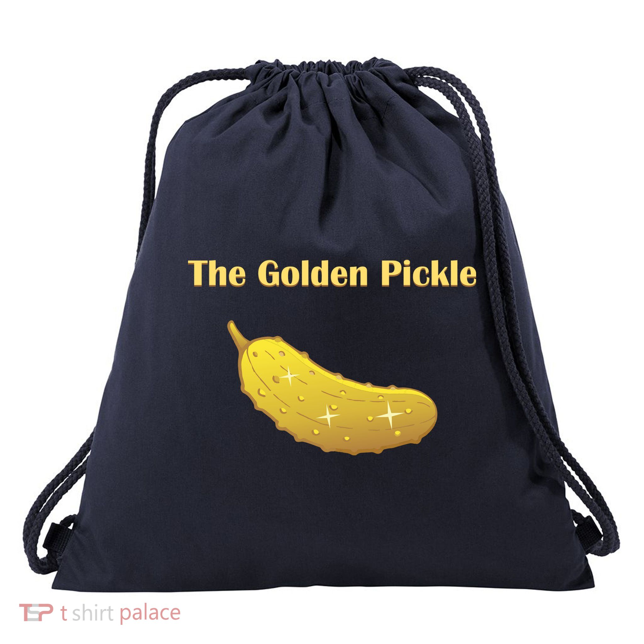 Fun Pickleball, Golden Pickle, Pickleball For Life Drawstring Bag