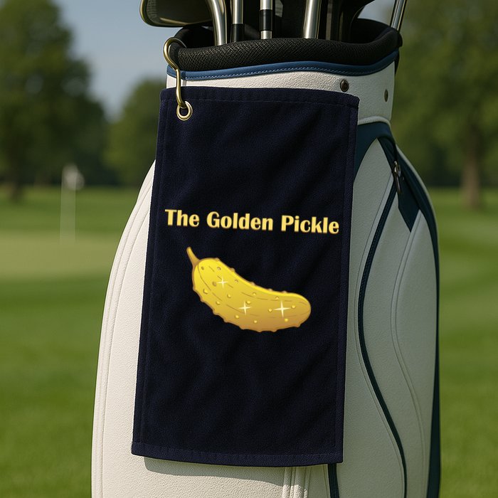 Fun Pickleball, Golden Pickle, Pickleball For Life Golf Towel