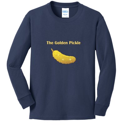 Fun Pickleball, Golden Pickle, Pickleball For Life Kids Long Sleeve Shirt