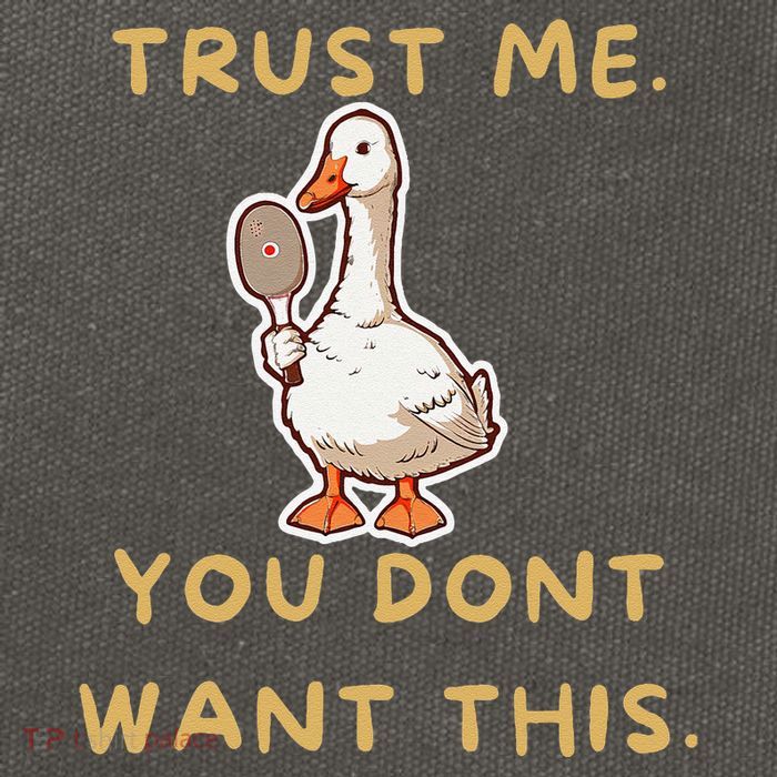 Funny Pickleball Goose Saying Trust Me. You Dont Want This Cotton Canvas Backpack