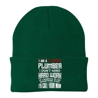 Funny Plumber Gift For Plumbing Dad FatherS Day Knit Cap Winter Beanie