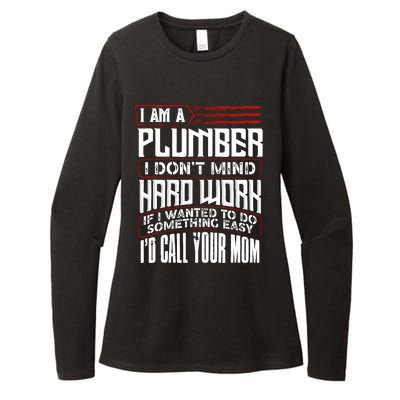 Funny Plumber Gift For Plumbing Dad FatherS Day Womens CVC Long Sleeve Shirt