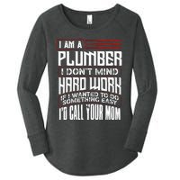 Funny Plumber Gift For Plumbing Dad FatherS Day Women's Perfect Tri Tunic Long Sleeve Shirt