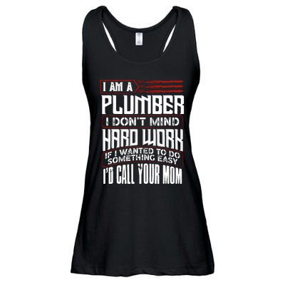 Funny Plumber Gift For Plumbing Dad FatherS Day Ladies Essential Flowy Tank