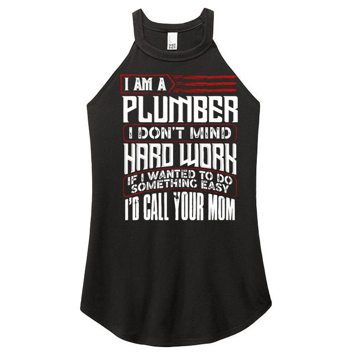 Funny Plumber Gift For Plumbing Dad FatherS Day Women's Perfect Tri Rocker Tank