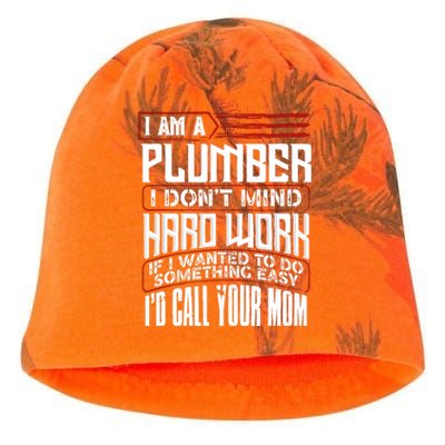 Funny Plumber Gift For Plumbing Dad FatherS Day Kati - Camo Knit Beanie