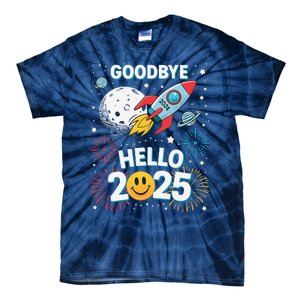 Family Pajamas Goodbye 2024 Hello 2025 Fly Happy New Year Tie-Dye T-Shirt