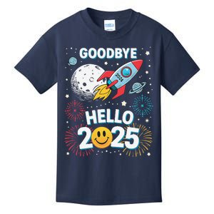 Family Pajamas Goodbye 2024 Hello 2025 Fly Happy New Year Kids T-Shirt