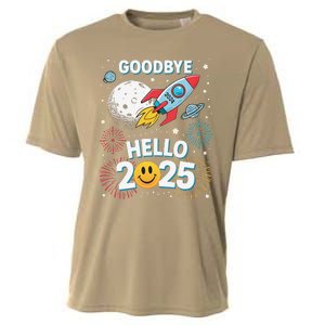 Family Pajamas Goodbye 2024 Hello 2025 Fly Happy New Year Cooling Performance Crew T-Shirt