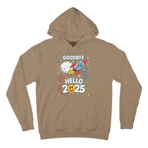 Family Pajamas Goodbye 2024 Hello 2025 Fly Happy New Year Hoodie