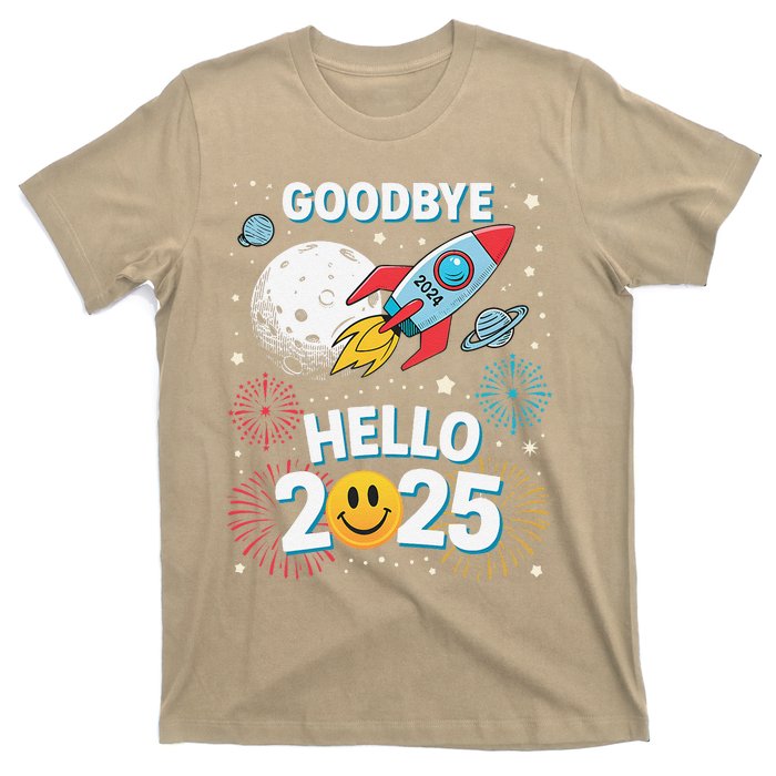 Family Pajamas Goodbye 2024 Hello 2025 Fly Happy New Year T-Shirt