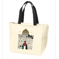 Free Palestine Gaza Palestine Support Zip Tote Bag