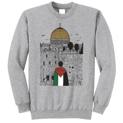 Free Palestine Gaza Palestine Support Tall Sweatshirt