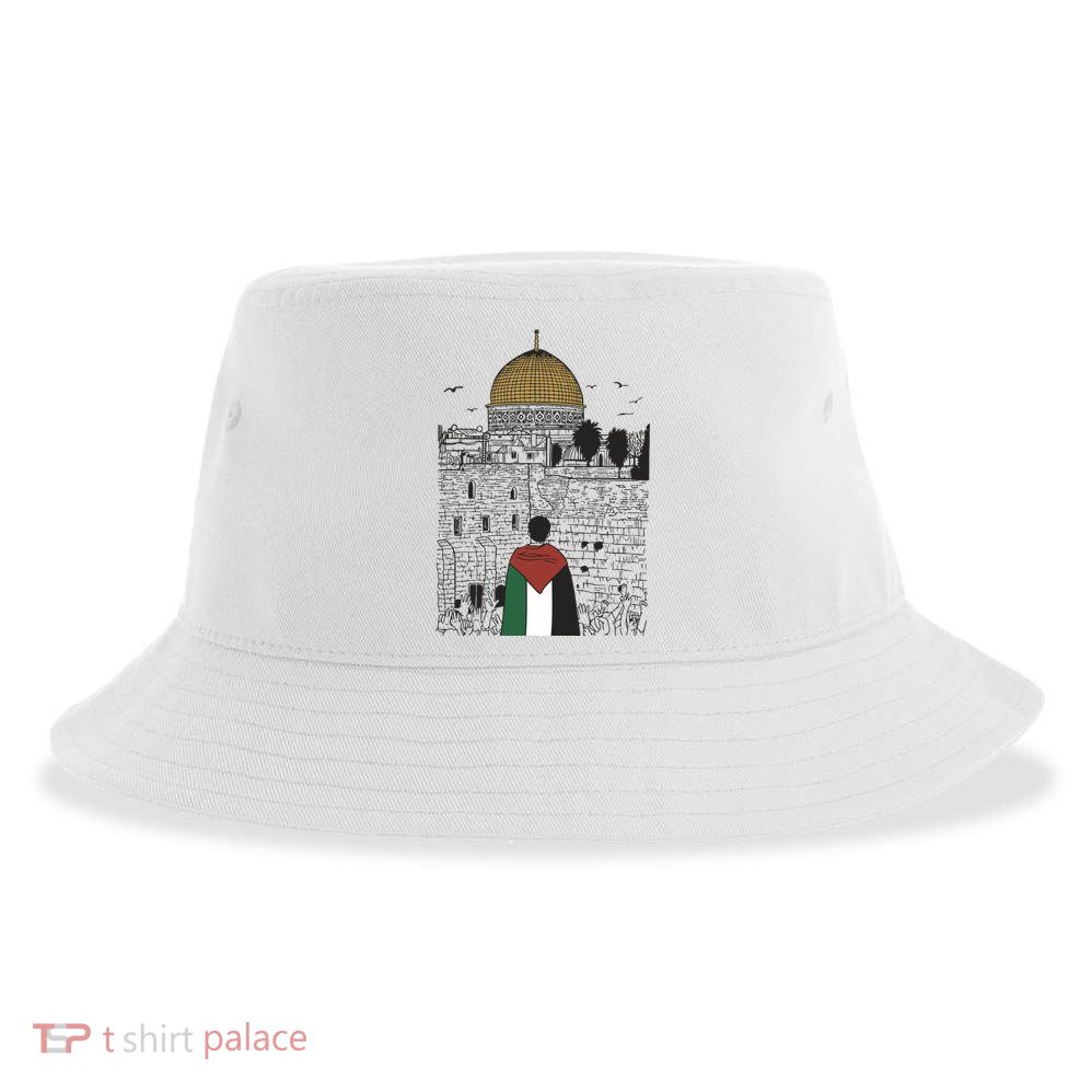 Free Palestine Gaza Palestine Support Sustainable Bucket Hat
