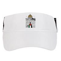 Free Palestine Gaza Palestine Support Adult Drive Performance Visor
