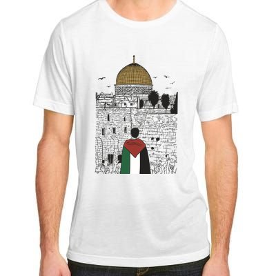 Free Palestine Gaza Palestine Support Adult ChromaSoft Performance T-Shirt