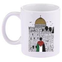 Free Palestine Gaza Palestine Support 11oz C Handle Ceramic Mug