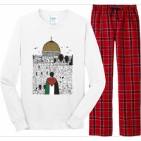 Free Palestine Gaza Palestine Support Long Sleeve Pajama Set