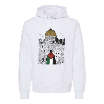 Free Palestine Gaza Palestine Support Premium Hoodie