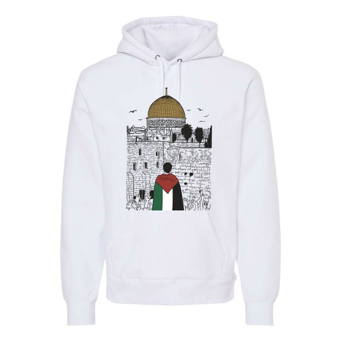 Free Palestine Gaza Palestine Support Premium Hoodie