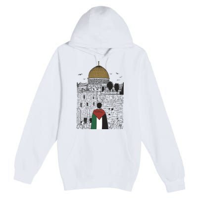 Free Palestine Gaza Palestine Support Premium Pullover Hoodie