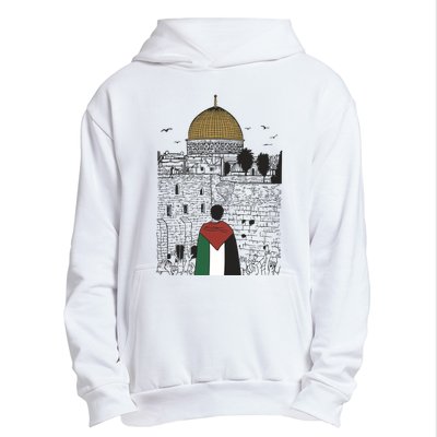 Free Palestine Gaza Palestine Support Urban Pullover Hoodie