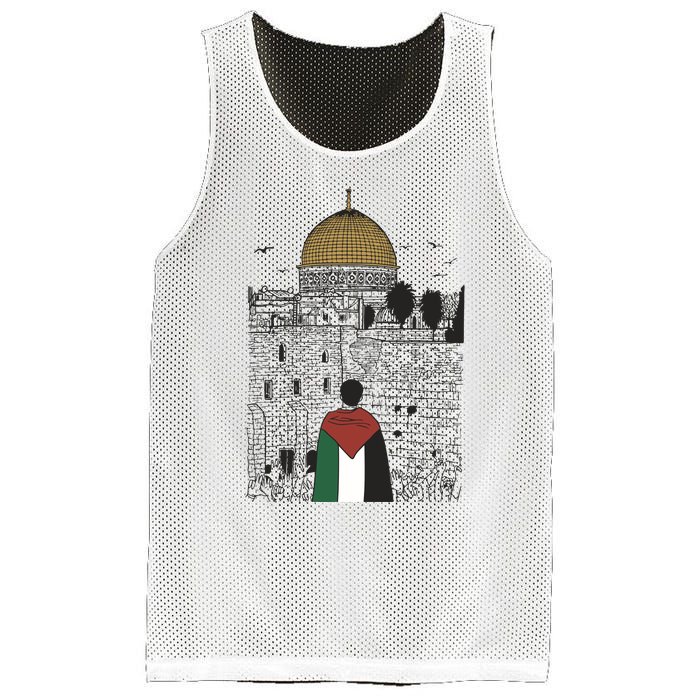 Free Palestine Gaza Palestine Support Mesh Reversible Basketball Jersey Tank