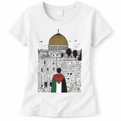 Free Palestine Gaza Palestine Support Womens T-Shirt