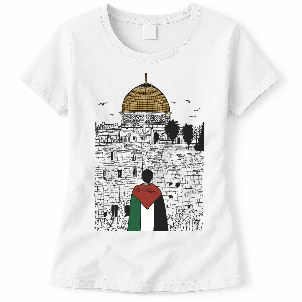 Free Palestine Gaza Palestine Support Womens T-Shirt