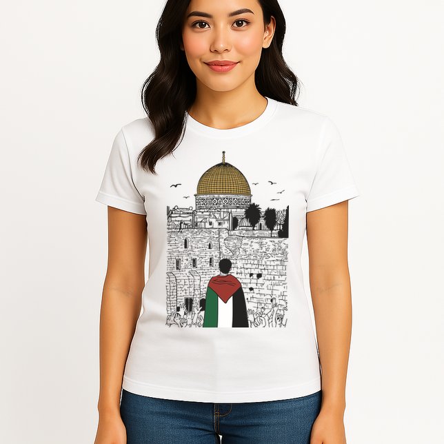 Free Palestine Gaza Palestine Support Womens T-Shirt