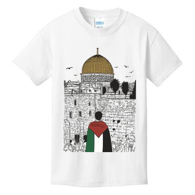 Free Palestine Gaza Palestine Support Kids T-Shirt