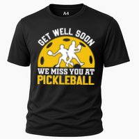 Funny Pickleball Get Well Soon We Miss You At Pickleball Cooling Performance Crew T-Shirt