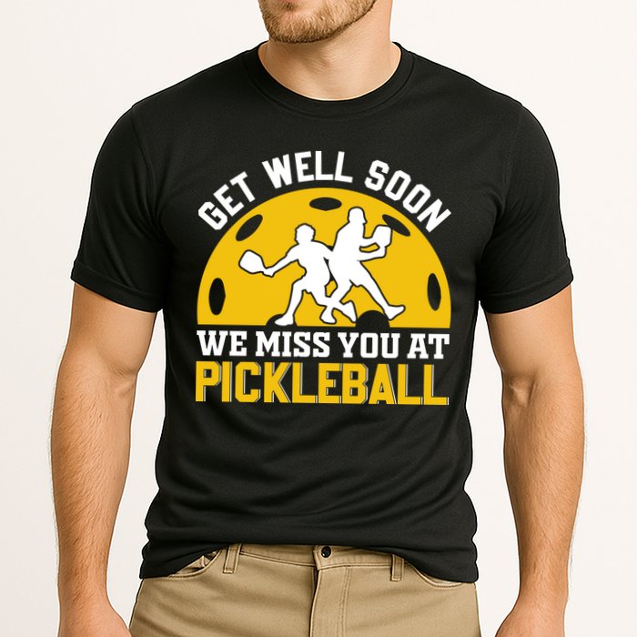 Funny Pickleball Get Well Soon We Miss You At Pickleball Cooling Performance Crew T-Shirt