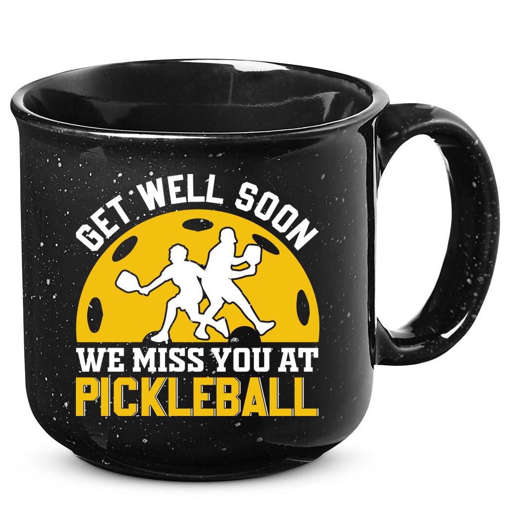 Funny Pickleball Get Well Soon We Miss You At Pickleball 15oz Campfire Ceramic Mug